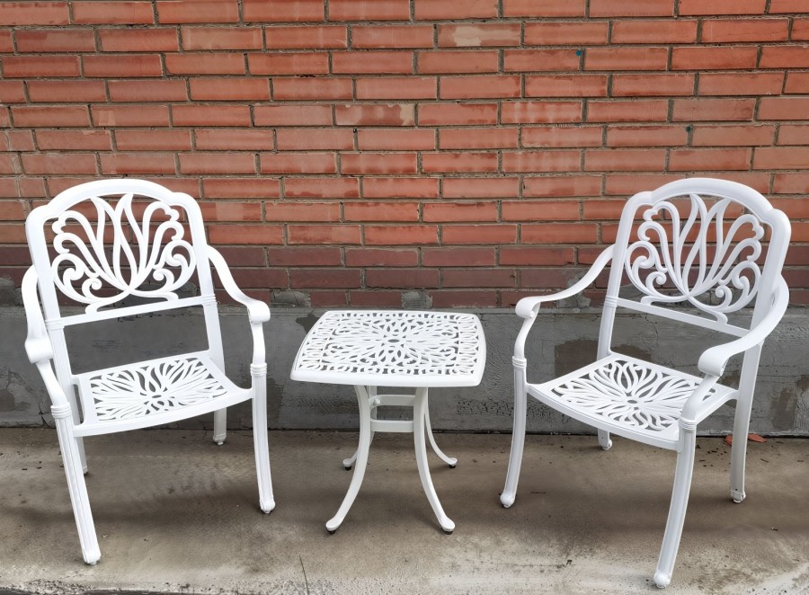 Литая белая мебель Malta из алюминия Кит Мебель