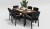 Обеденная группа Bella 180 черная Gardenini