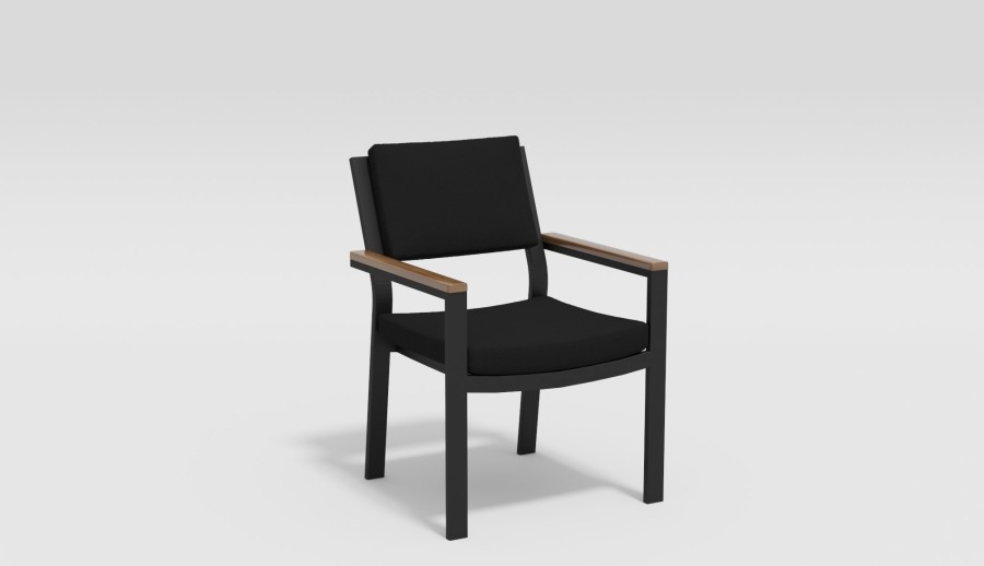 Обеденная группа Bella 180 черная Gardenini