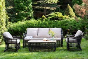 Лаунж-зона из искусственного ротанга Ницца, бронзовый 4sis