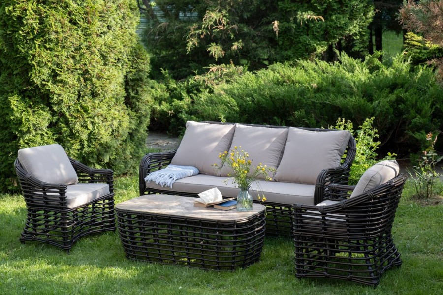 Лаунж-зона из искусственного ротанга Ницца, бронзовый 4sis