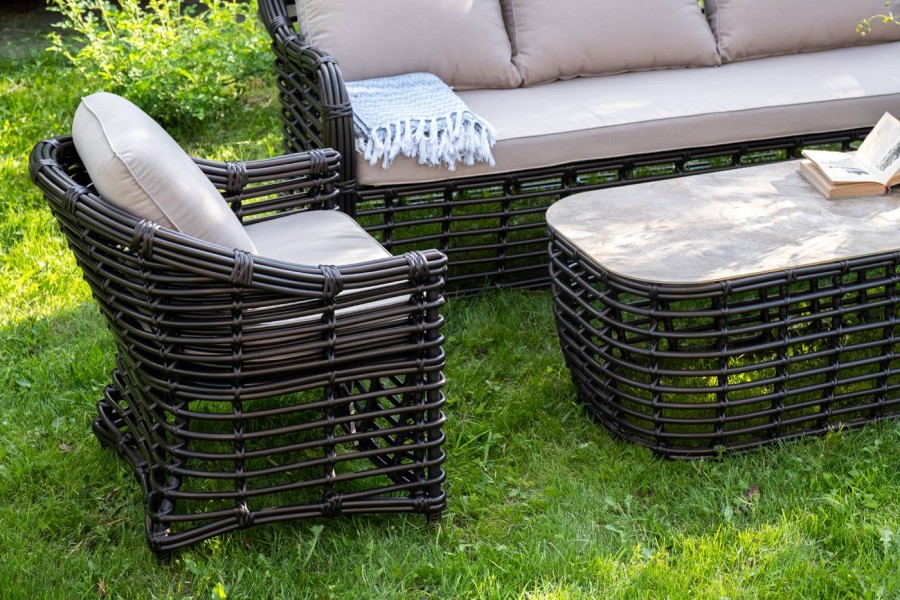 Лаунж-зона из искусственного ротанга Ницца, бронзовый 4sis