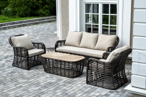 Лаунж-зона из искусственного ротанга Ницца, бронзовый 4sis