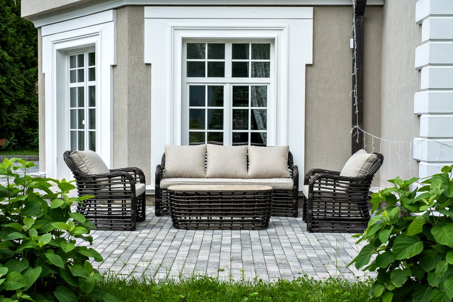 Лаунж-зона из искусственного ротанга Ницца, бронзовый 4sis