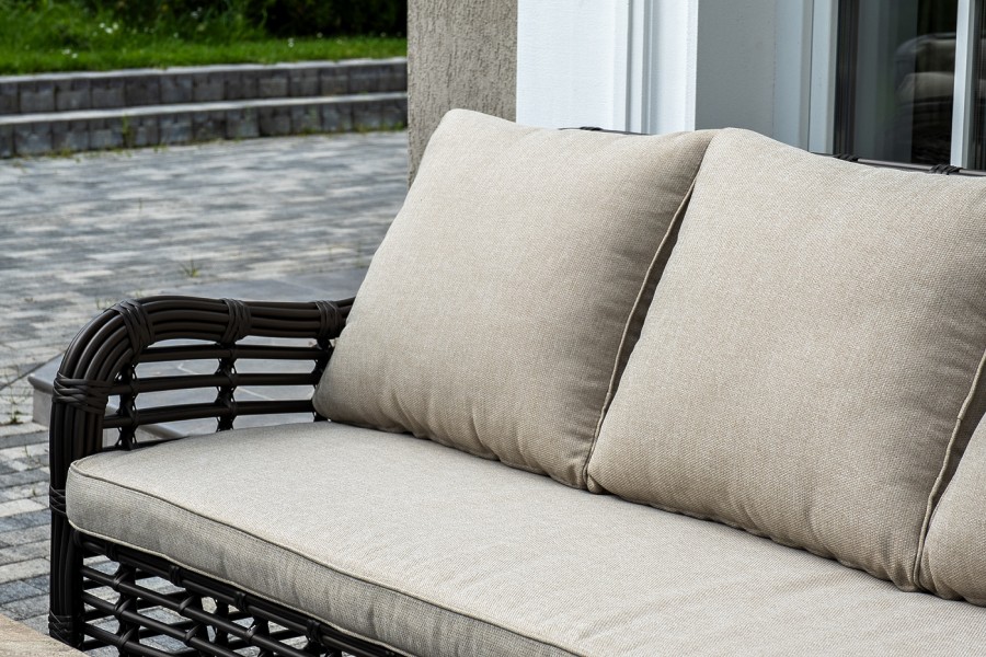 Лаунж-зона из искусственного ротанга Ницца, бронзовый 4sis