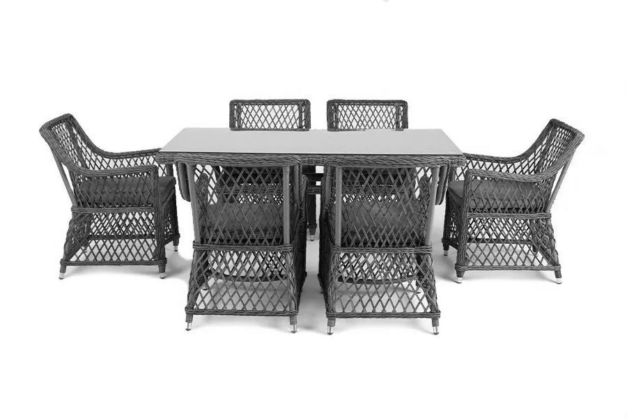 Обеденная группа Латте 160 L graphit 4sis