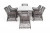 Обеденная группа Латте 160 L graphit 4sis