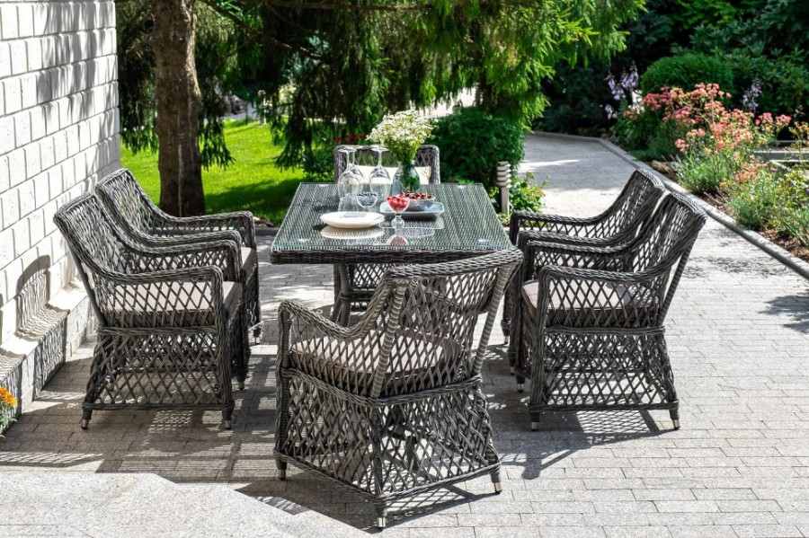 Обеденная группа Латте 160 L graphit 4sis