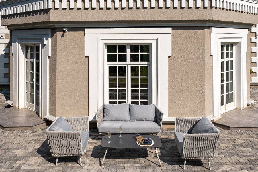 Лаунж-зона 4-местная из роупа со столом Монако 4sis