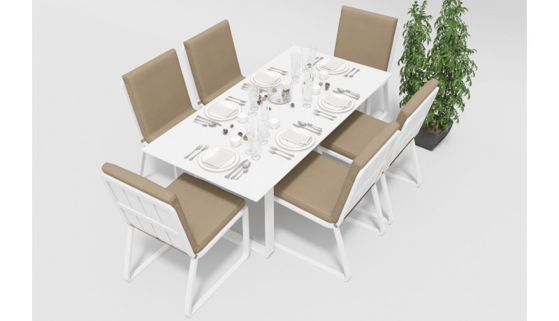 Обеденная группа Voglie-2 180 бежевая Gardenini