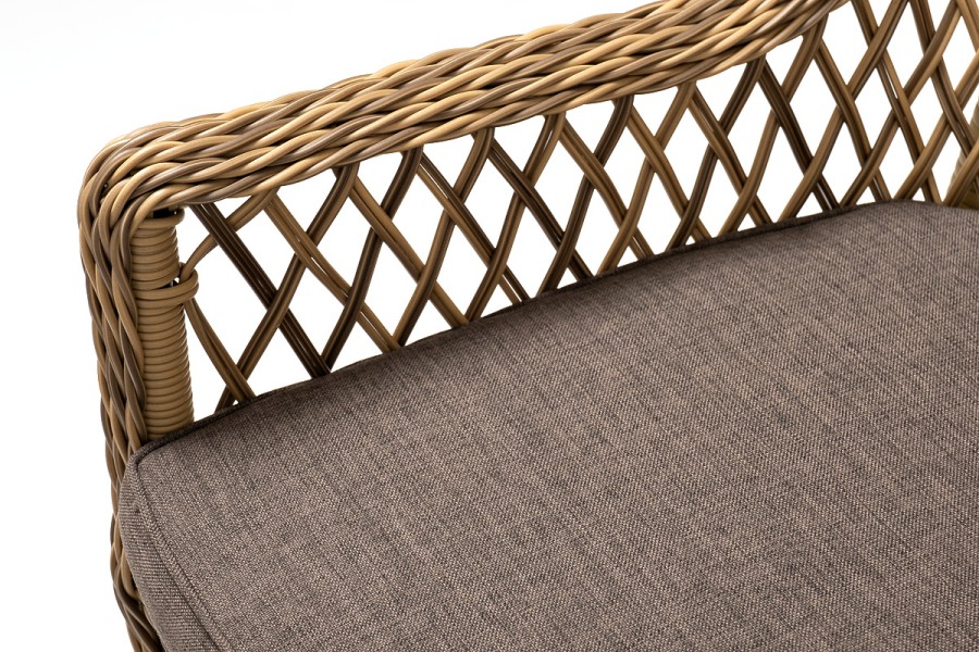 Обеденная группа Катания на 6 персон, цвет соломенный 4sis