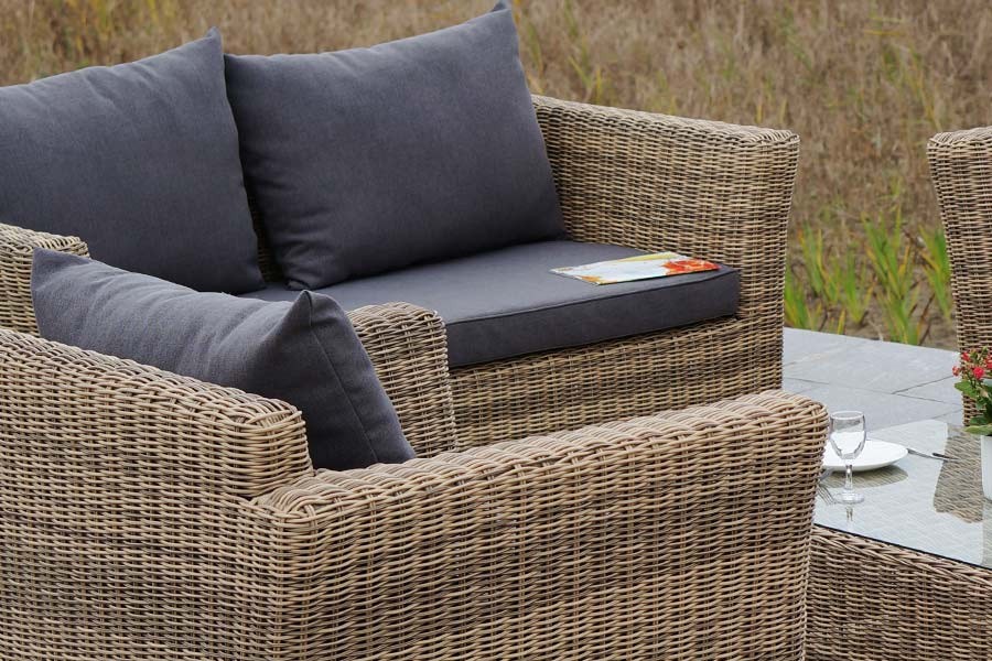 Лаунж-зона Капучино Дабл соломенная 4sis