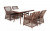 Обеденная группа Латте-140 L Brown 4sis
