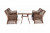 Обеденная группа Латте-140 L Brown 4sis