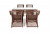 Обеденная группа Латте-140 L Brown 4sis