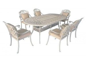 Мебель из литого алюминия FLORENCE 6 White Кит Маркет