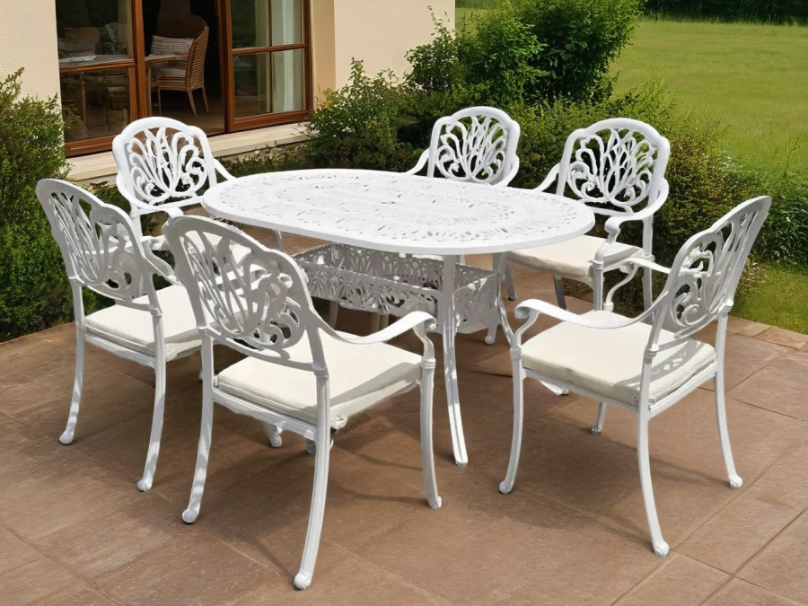 Мебель из литого алюминия FLORENCE 6 White Кит Маркет