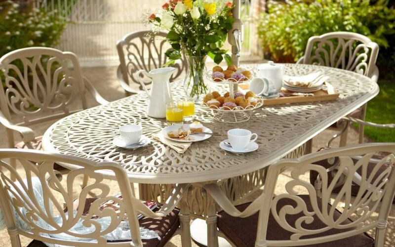 Мебель из литого алюминия FLORENCE 6 White Кит Маркет