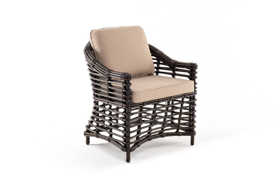 Кресло из искусственного ротанга Ницца, бронзовый 4sis