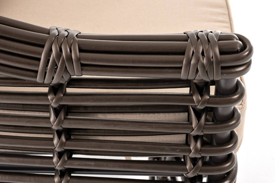 Кресло из искусственного ротанга Ницца, бронзовый 4sis