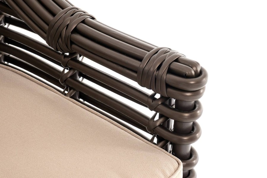 Кресло из искусственного ротанга Ницца, бронзовый 4sis