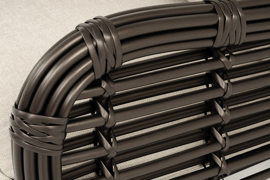 Кресло из искусственного ротанга Ницца, бронзовый 4sis