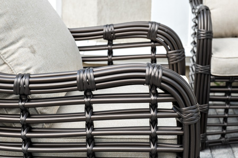 Кресло из искусственного ротанга Ницца, бронзовый 4sis