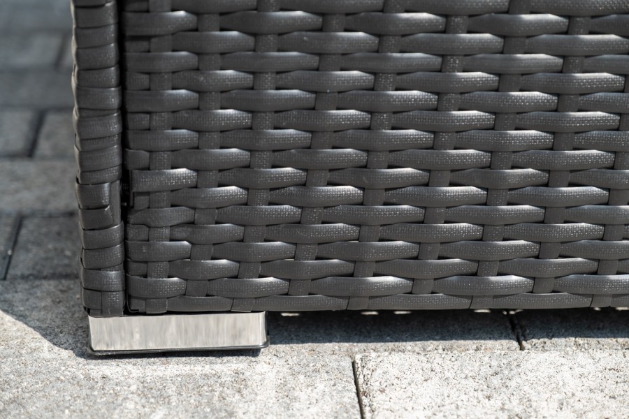 Лаунж-зона из искусственного ротанга на 5 персон Даллас, черный 4sis