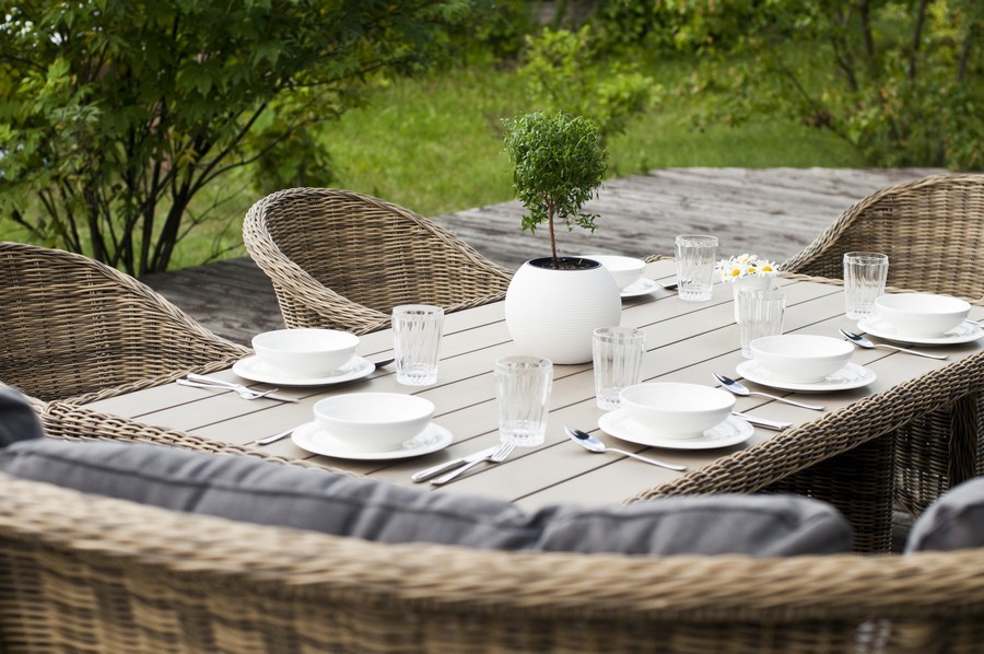 Плетеный обеденный стол Бергамо 4sis