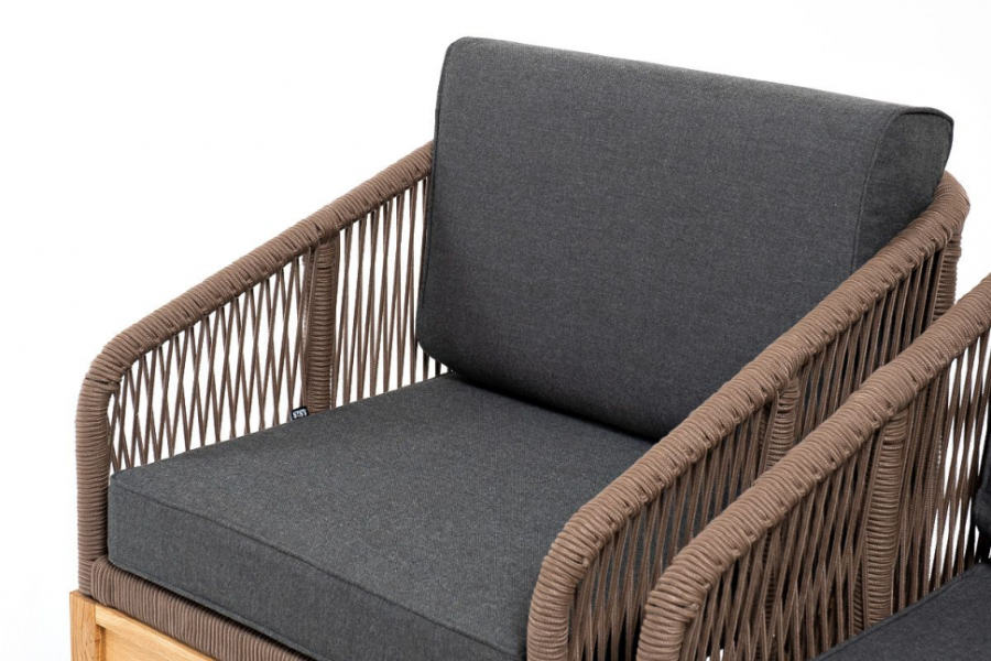 Лаунж-зона 4-местная Канны из дуба коричневые 4sis