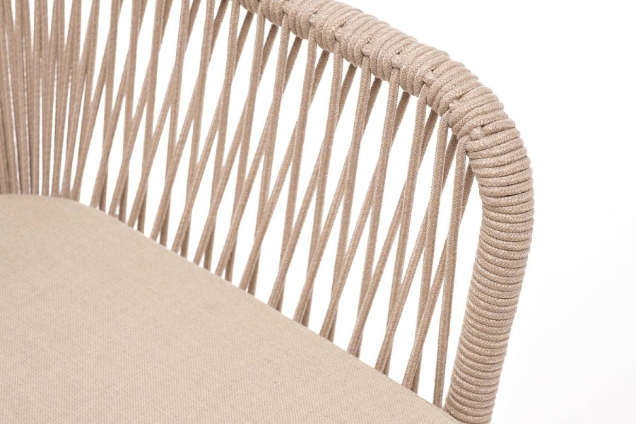 Плетеный стул из роупа Лион бежевый 4sis