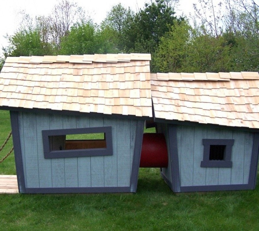 Домик Крепость двойной KidsCrookedHouse