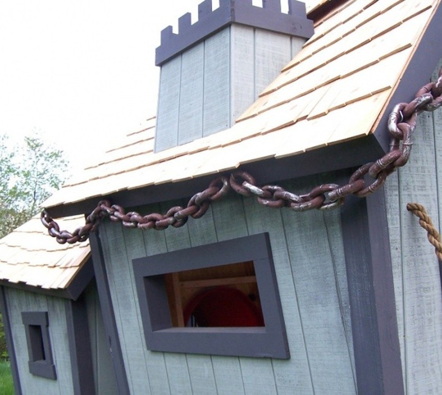 Домик Крепость двойной KidsCrookedHouse