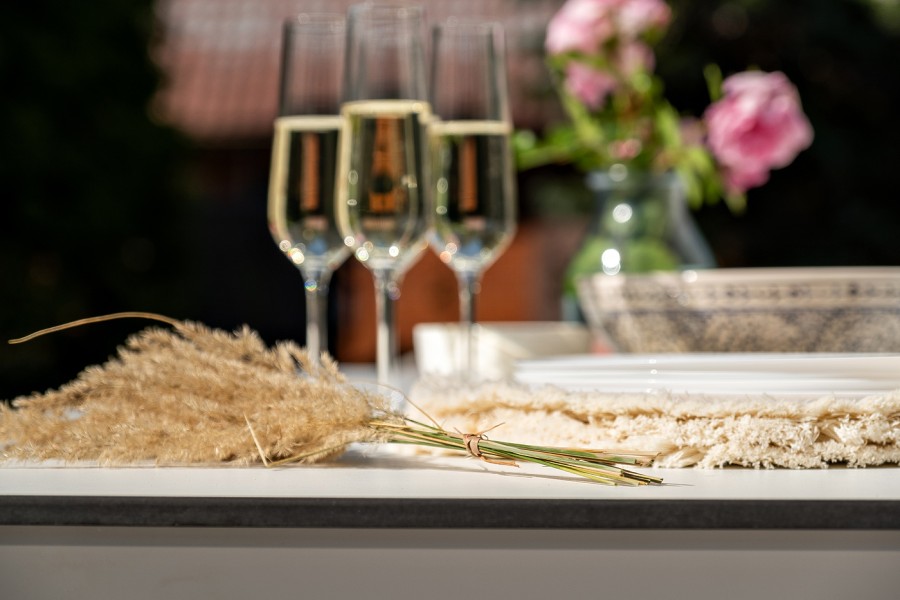 Обеденная группа на 6 персон Венето, роуп бежевый