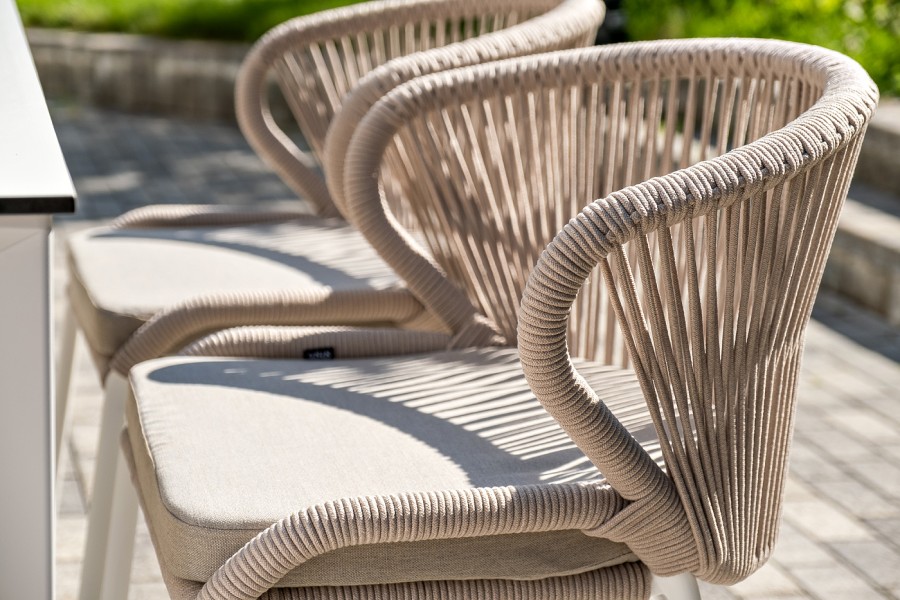 Обеденная группа на 6 персон Венето, роуп бежевый