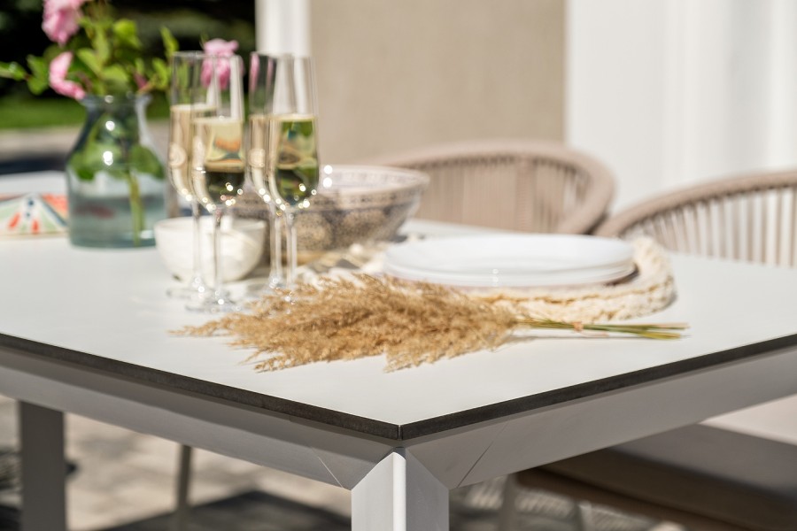 Обеденная группа на 6 персон Венето, роуп бежевый