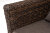 Диван двухместный Капучино ротанг гиацинт Brown 4sis