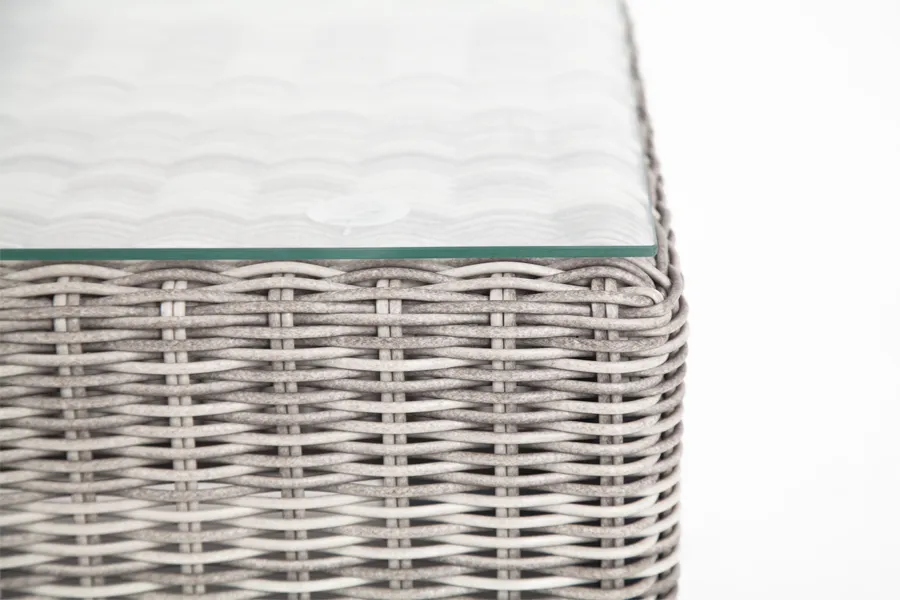 Журнальный столик из искусственного ротанга Боно gray 4sis