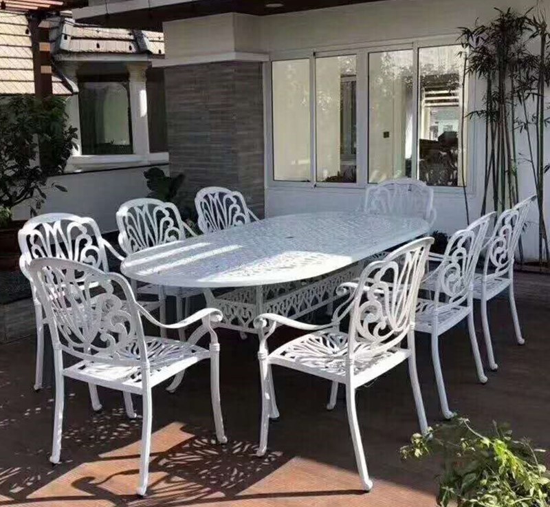 Мебель из литого алюминия FLORENCE 8 White Кит Маркет