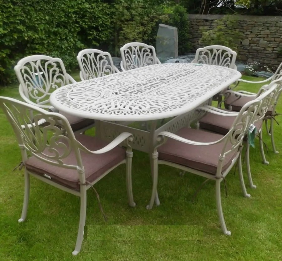 Мебель из литого алюминия FLORENCE 8 White Кит Маркет