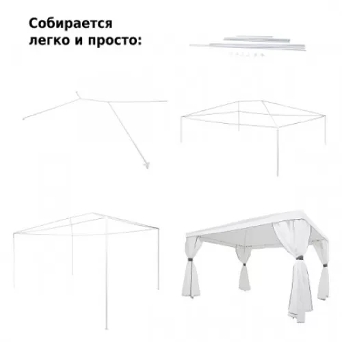 Садовый тент шатер 3х4м 1050 Green Glade Гарден