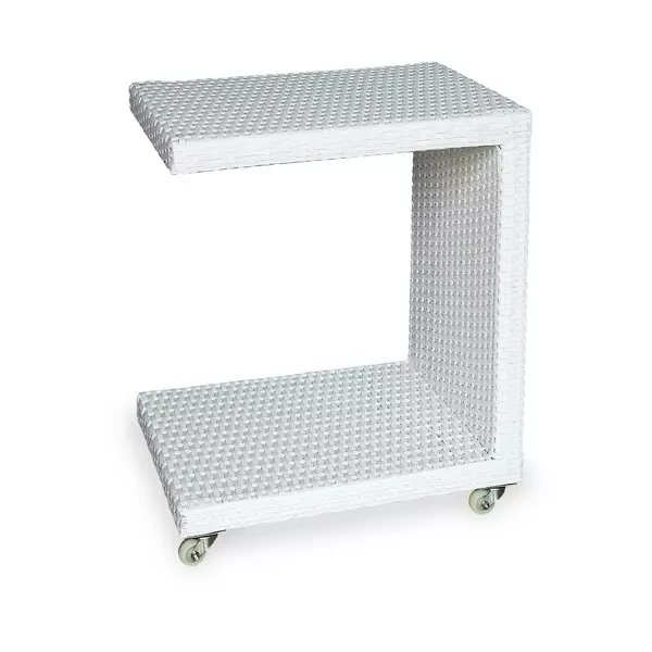 Плетеный шезлонг MILANO белый Joygarden