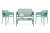 Комплект пластиковой мебели 1+1+2 Net-2 ментоловый Nardi