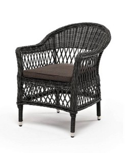 Плетеный стул из искусственного ротанга Сицилия, графит 4sis