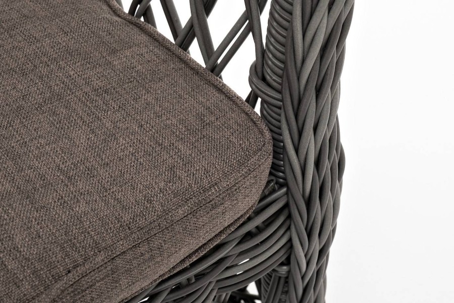 Плетеный стул из искусственного ротанга Сицилия, графит 4sis