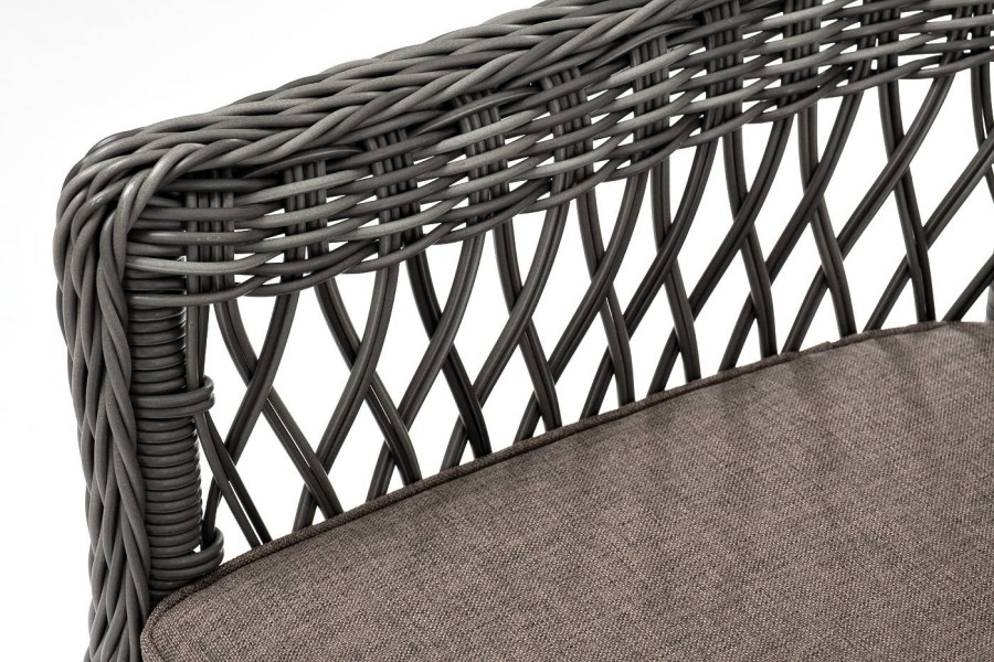 Плетеный стул из искусственного ротанга Сицилия, графит 4sis