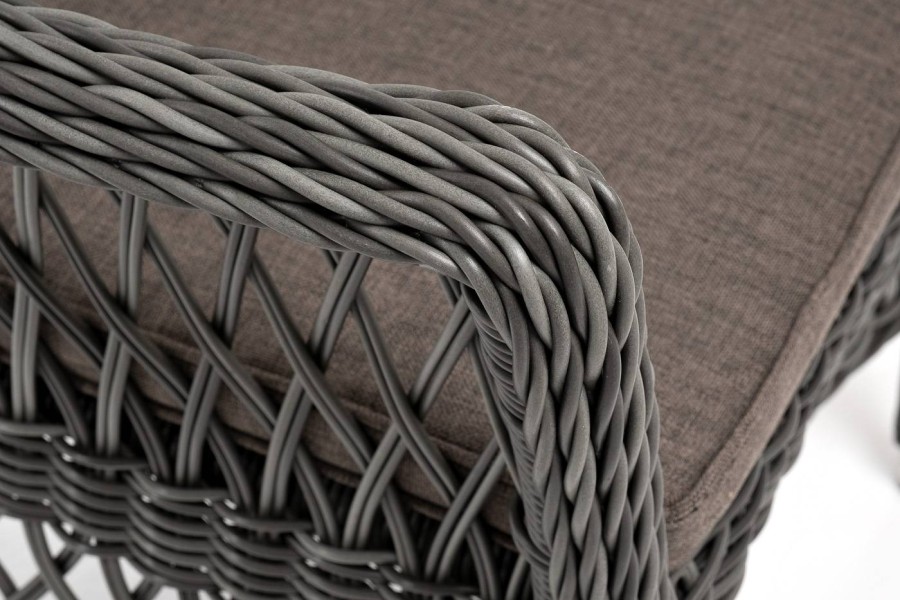 Плетеный стул из искусственного ротанга Сицилия, графит 4sis