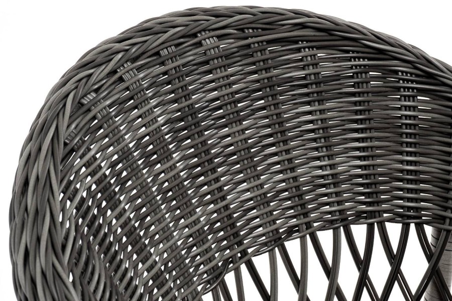 Плетеный стул из искусственного ротанга Сицилия, графит 4sis