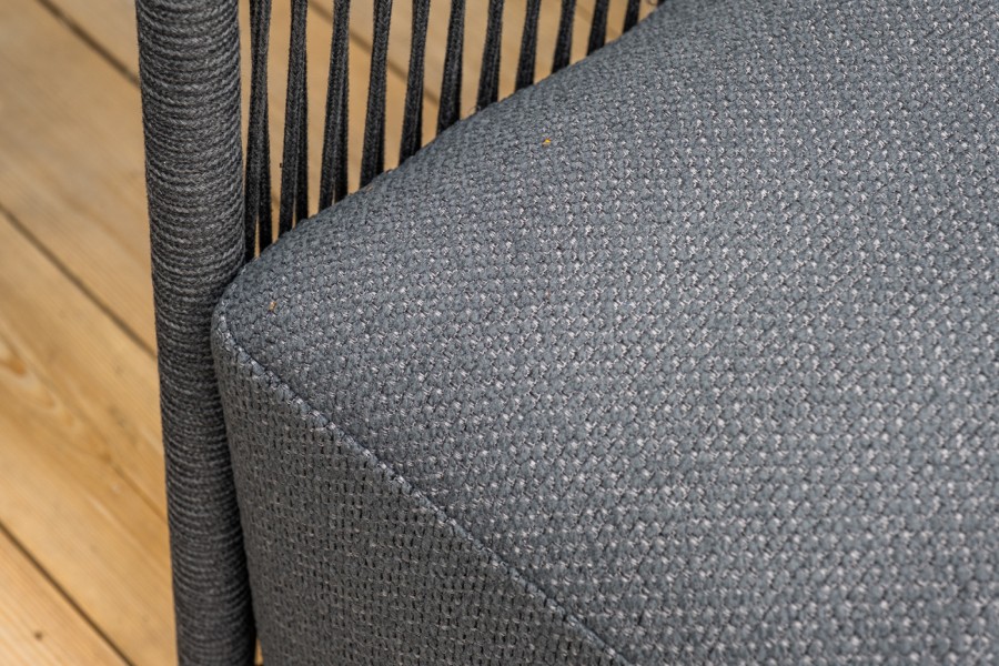 Лаунж-зона 5-местная плетеная из роупа Лугано, темно-серый 4sis