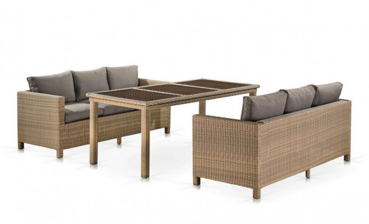 Комплект плетеной мебели T365/S65B-W65 Light Brown Афина